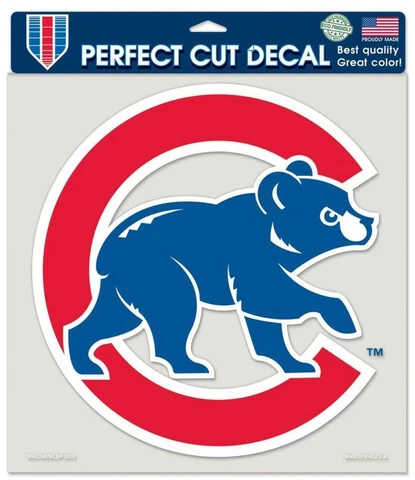 Chicago Cubs Mascot 8"x8" Perfect Cut Car Decal [NEW] Car Auto Sticker Emblem Cover