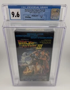 Back to the Future Part 3 (1990) VHS - New Sealed Watermark Graded CGC 9.6 A+ - Picture 1 of 12