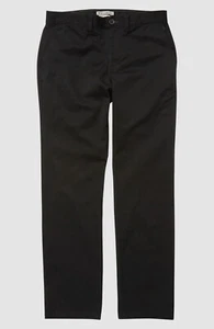 $49 Billabong Boys Black Carter Straight Stretch Chino Kids Pants Size 22 - Picture 1 of 2