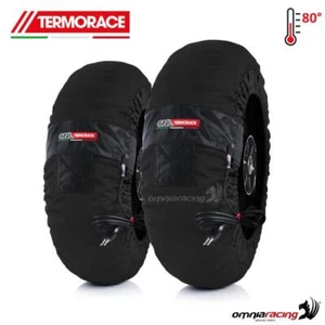 Coppia termocoperte moto radiali Termorace One 2XL nere 120-180/200 - Imagen 1 de 5
