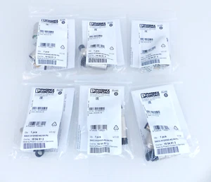 6x Phoenix Contact SACC-M12MSD-4Q SH PN Datensteckverbinder 1554513 NEU #L - Bild 1 von 2