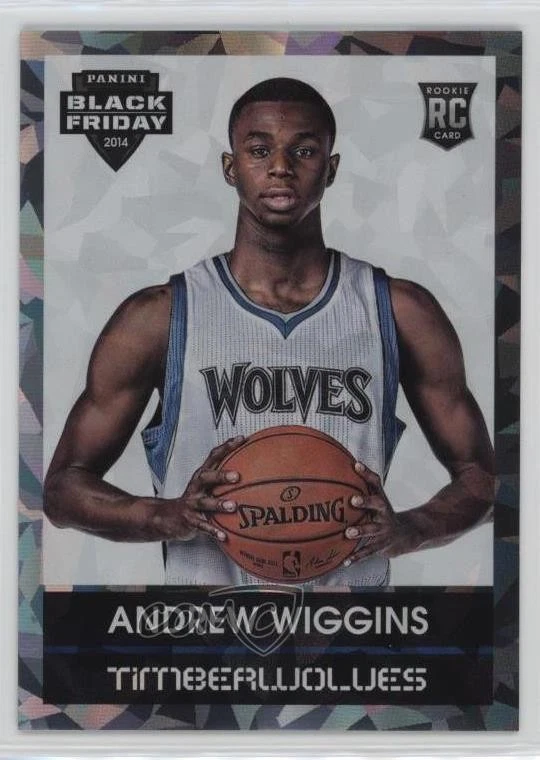 2014 Panini Black Friday Rookie Portrait Cracked Ice /25 Andrew Wiggins #10 RC - Image 1 of 2