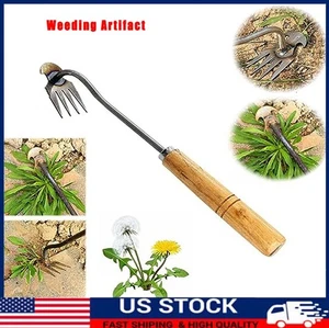 Artifact Uprooting Weeding Tool With Manganese 4 Teeth Steel Hand Weeder NEW USA - Picture 1 of 5