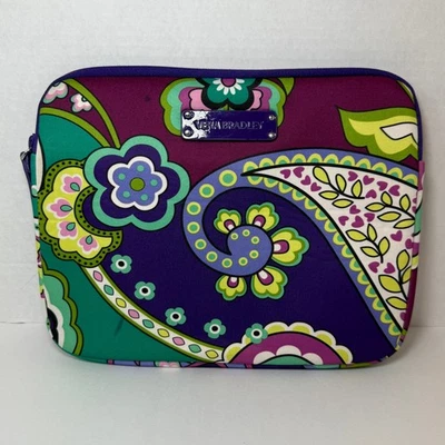 Vera Bradley Purple Heather Paisley Print Neoprene Tablet Sleeve Case - Image 1 of 4
