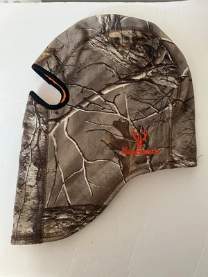Huntworth Camo Full Face Mask Fleece Lined Hat Hood Hunting One Size Head Cover - Image 1 of 4