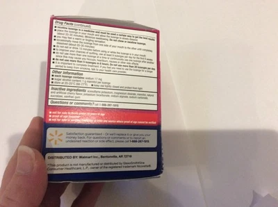 Pastilha de nicotina Equate 2 mg, sabor cereja, 108 unidades de pastilha validade 11/26 - Imagem 1 de 3