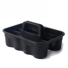 Large Plastic Tote Tool & Deluxe Supply Cleaning Caddy with Handle