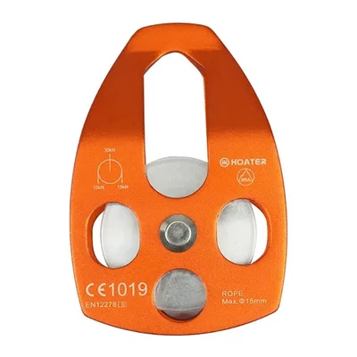 Climbing Single Pulley 30KN–Heavy Duty Rope Pulley for Arborist, Rescue & Fixed - Image 1 of 4
