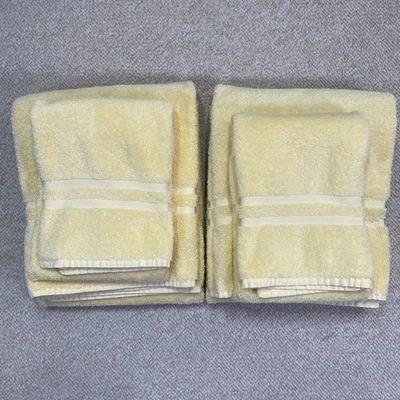 Juego de toallas de baño y mano Ralph Lauren ~ 4 piezas ~ amarillo Foto 1 de 4