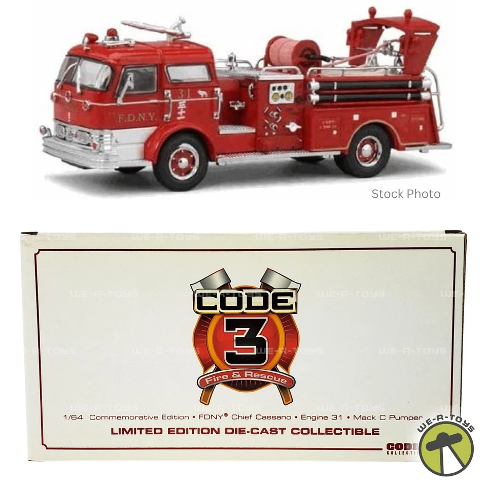 Code 3 Collectibles Commemorative Edition FDNY Chief Cassano Engine 31 Mack C