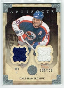 13-14 UD Upper Deck Artifacts  Dale Hawerchuk  /125  Dual Jerseys  HOF - Picture 1 of 1