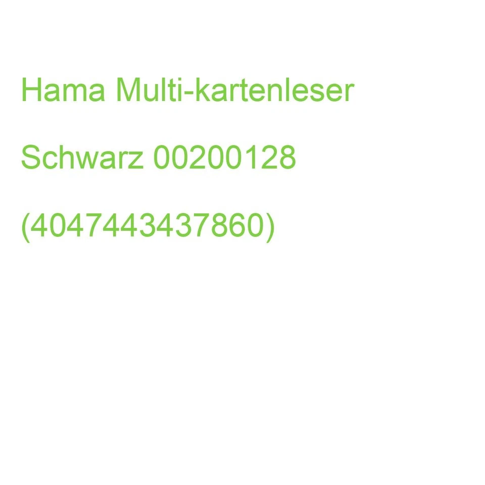 HAMA USB-Kartenleser "All in One" USB-A USB 3.0 (00200128) #1906858