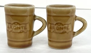 CANTIDAD 2-De colección Jim Beam Bronte Genuino Regal China Gres Mini Taza Vaso de Chupito - Imagen 1 de 6