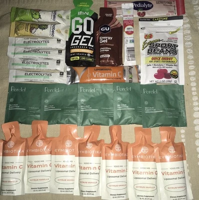 24 Packets Perelel Cymbiotika Go Gel Energy Electrolyte Sport Beans Pure Power - Image 1 of 4