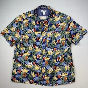 Duluth Trading Shirt Mens XL Standard Fit Summer Solved Floral Short Sleeve Vent - Picture 1 of 7