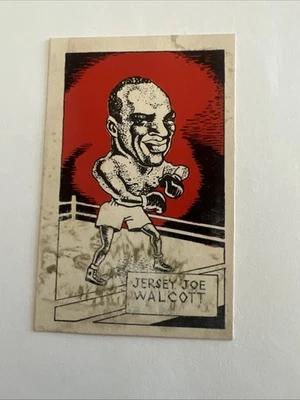 1947 D. Cummings & Son Famous Fighters JERSEY JOE WALCOTT SWOP BOXING CARD RC #6 - Image 1 of 4