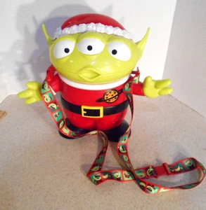 Cubo de palomitas de maíz de Navidad alienígena Toy Story de los parques de Disneyland con correa Pixar Disney - Imagen 1 de 10