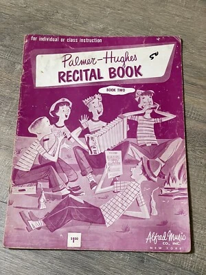 Vintage Palmer Hughes Accordion Recital Book 2 Used Complete  - Image 1 of 4