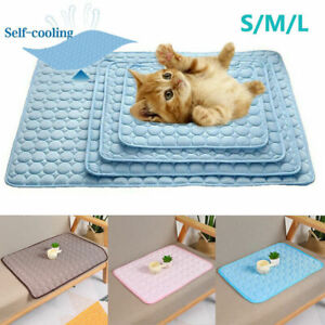 Cooling Gel Pad Pillow Pet Self Cool Mat Laptop Cushion Yoga Dog Cat Bed Soft UK