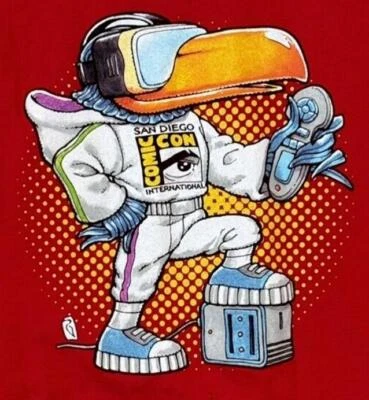 San Diego Comic Con 2016 T Shirt Red Toucan Graphitti Designs Limited NEW - Image 1 of 3