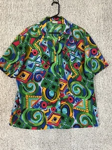 Nicola Modern Art To Wear Blouse Womens Sz XL 14 / 16 - Picture 1 of 5