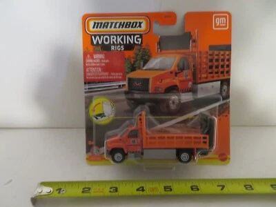 Matchbox Working Rigs GMC 3500 Attenuator Truck 3500 Orange 2023 MOC - Image 1 of 3