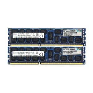 16GB (2x8GB) 2Rx4 PC3L-10600R SKhynix HMT31GR7EFR4A-H9 T3 AB HP:647650-071 - Bild 1 von 3