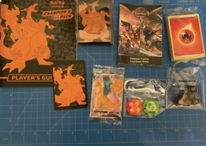 ACCESSORIES from Champion's Path ETB - Charizard V + Sleeves + Inserts + Energy - Picture 1 of 2