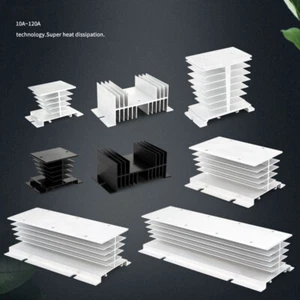 Aluminum Heat Sink for Single Phase Solid State Relay Heat Dissipation 10-120A - Picture 1 of 20