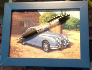 Framed image of 1950/60s  JAGUAR in a rural setting - Picture 1 of 3