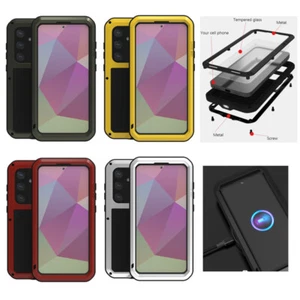 Funda metálica de vidrio gorila de aluminio a prueba de golpes para Samsung Galaxy S24 S24+Plus - Imagen 1 de 16