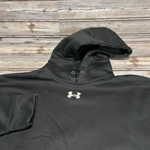Under Armour Hoodie Pullover Sweatshirt sportlich warm up schwarz Größe L - Bild 1 von 6