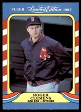 1987 Fleer Limited Edition Roger Clemens Baseball Cards #9