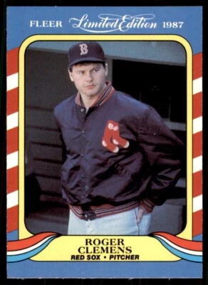 1987 Fleer Limited Edition Roger Clemens Baseball Cards #9 - Image 1 of 2