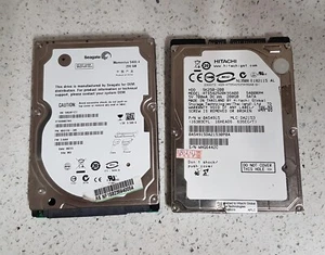 2 x 2.5" 200GB LAPTOP SATA HARD DRIVES Seagate Momentus 5400, Hitachi 5K250-200 - Picture 1 of 3