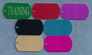 TRAINING - service dog vest tags, collar, harness tags -- laser engraved - Picture 1 of 1