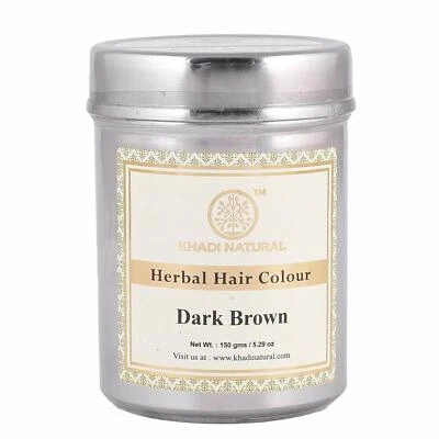 Khadi Natural Herbal Dark Brown Henna Hair Color 150g  - Image 1 of 4