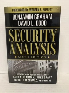 Security Analysis: Sixth - Hardcover, by Benjamin Graham; David - Good c - Picture 1 of 10