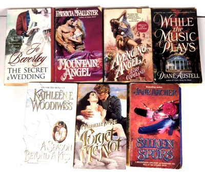 Historical Romance Paperback Book Beverly Woodiwiss McAllister Archer Austell 7x - Image 1 of 4