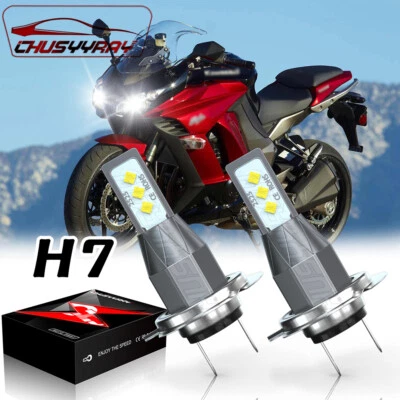 Para Kawasaki Ninja 1000 z1000 2011-2016 2 piezas H7 LED Faros Bombillas 6000K Blanco Foto 1 de 4