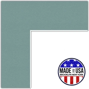 ArtToFrames Custom Nile Green Picture Photo Frame Mat Matting Board - Picture 1 of 41