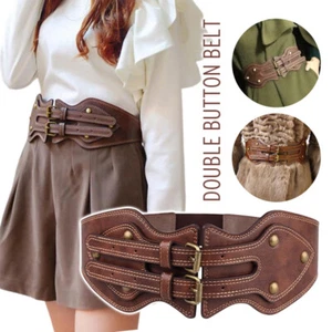 1x Medieval Wide Waist Belt Knight Pirate Girdle Costume Cosplay Waistband - Picture 1 of 13