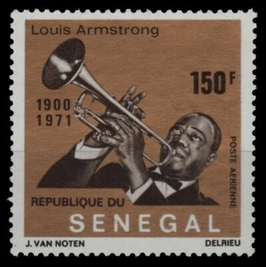 Senegal 1971 - Mi-Nr. 475 ** - MNH - Jazz - Louis Armstrong - Picture 1 of 1