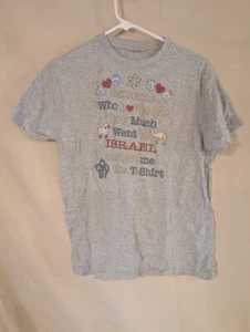 Israel Souvenir T-Shirt Jugend XL grau Someone Who Loves Me Reise Geschenk Tee - Bild 1 von 1