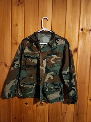 Military BDU Shirt SMALL SHORT Camo USMC Uniform - Image 1 of 4