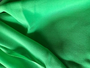 Bright Green Crepe Chiffon ~45" wide ~Sold by the yard ~Nice weight - Picture 1 of 1