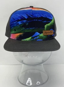 Rainbow Trail Jesse Crock Art - Leather Patch Snapback Mesh Trucker Hat /Cap NEW - Picture 1 of 6