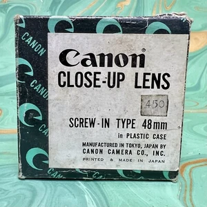 Canon 48mm Close Up Lens 450 Circular Filter Universal Fitment Boxed - Picture 1 of 5