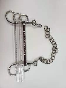 Cavallo da tiro bocca dritta inox 7,5" punta a farfalla per guida ed equitazione - Foto 1 di 1