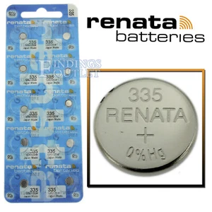 335 Renata Watch Battery SR512SW Japan Made 0% Mercury Official Distributor - Picture 1 of 3
